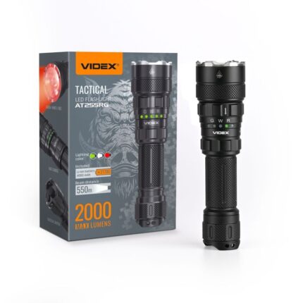 Tactical LED Flashlight VIDEX VLF-AT255RG 2000Lm 5000K
