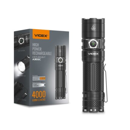 LED Portable Flashlight VIDEX VLF-A355C 4000Lm 5000K