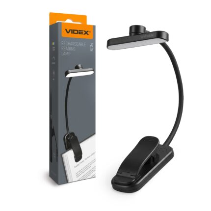 LED RECHARGEABLE READING LAMP VIDEX VL-NL134B Black